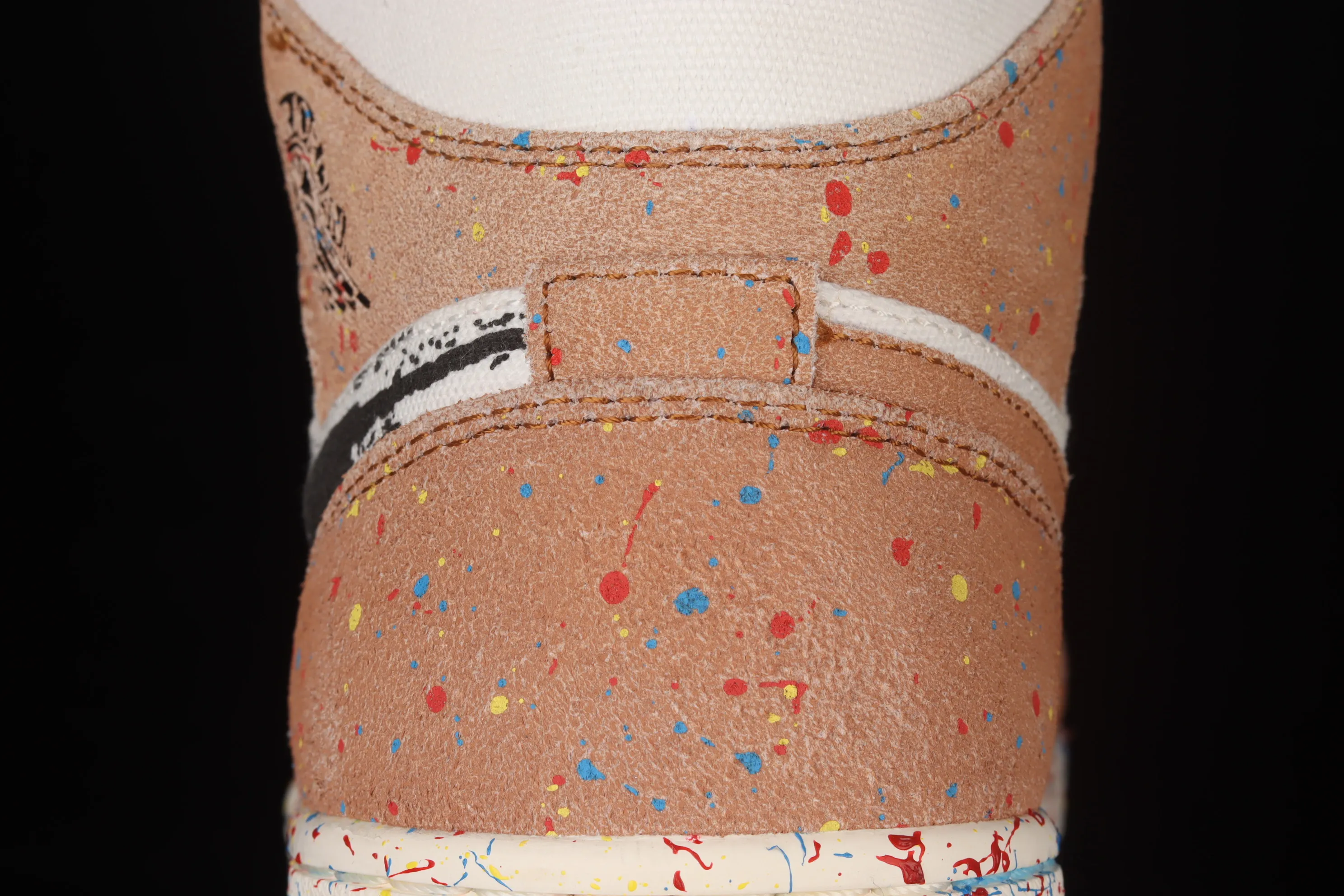 All categories Air Jordan Jordan series basketball shoes Air Jordan 1 Mid Air Jordan 1 Mid AJ1 Joe 1 watercolor ink fluorescent Zhongbang basketball shoes DA8005-100